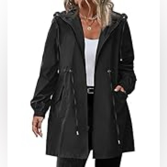 IN'VOLAND Raincoat Plus Size Waterproof Windbreaker Travel Jacket size 20W - Picture 1 of 14